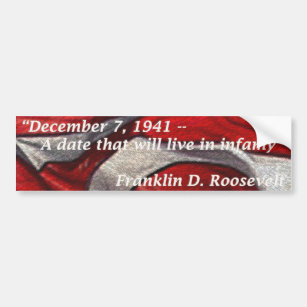 7. Dezember 1941 - ein Datum, das in der Autoaufkleber