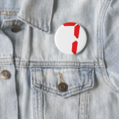 7 digitale Zahl des Weckers mit sieben Rottönen Button (Beispiel)