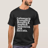 7 Fische Sieben Weihnachten Abend Italienischer Kl T-Shirt (Vorderseite)