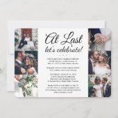 7 Foto bei der Hochzeit der letzten Ehe Einladung (Vorderseite)