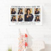 7 Foto Collage Abschluss Glückwunsch Grad 2023 Banner (Insitu)