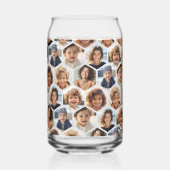 7 Foto Collage - Funkes Hexagon-Muster Dosenglas (Links)