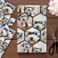 7 Foto Collage - Funkes Hexagon-Muster