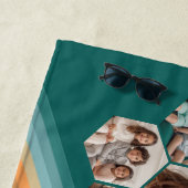 7 Foto Collage funkionierte Hexagon Muster Sonnenu Strandtuch (Beispiel)