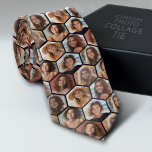 7 Foto Collage - Funky Honeycomb pattern - schwarz Krawatte<br><div class="desc">SEIN PATIENT — Es dauert Zeit für Fotos zu laden — Diese lustige Foto-Montage beinhaltet einen Platz für 7 Aufnahmen. Das Raster besteht aus sechseckigen oder wabenförmigen Fotos mit viel Platz, um Ihre Lieblings-Party-Bilder hinzuzufügen. Quadratische Foto funktionieren am besten mit dieser Vorlage. Fügen Sie Ihre Lieblings-Bilder zu dieser lustigen Vorlage...</div>