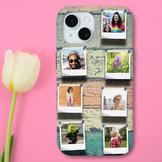 7-Foto-Collage iPhone 15 Personalisierte Robust Case-Mate iPhone Hülle