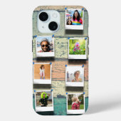 7-Foto-Collage iPhone 15 Personalisierte Robust Case-Mate iPhone Hülle (Rückseite)