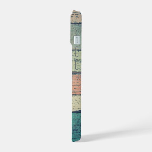 7 Foto Collage iPhone 15 Rustikaler Fleck Hülle (Linke Seite)