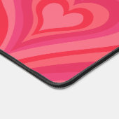 7 Foto Collage Psychedelic Heart Calligraphy Name Schreibtischunterlage (Ecke)