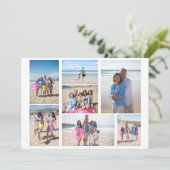 7-Foto-Collage-Vorlage personalisiert (Stehend Vorderseite)