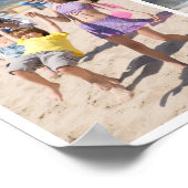 7-Foto-Collage-Vorlage personalisiert Poster (Ecke)