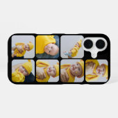 7 Foto Ihre eigene Personalisierte Collage iPhone 16 Hülle (Rückseite (Horizontal))