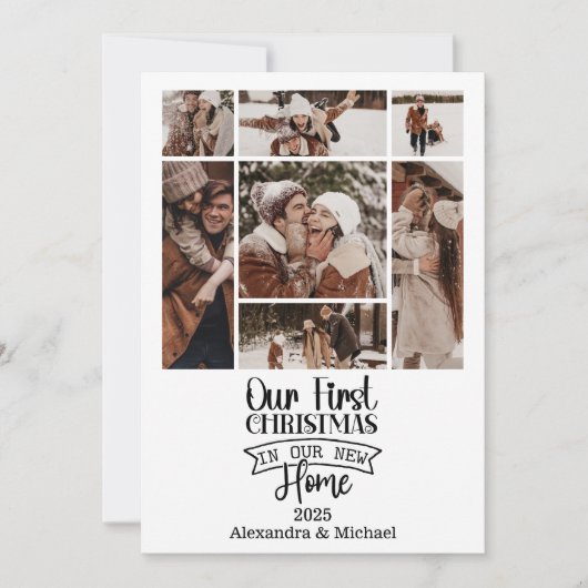 7 Foto Minimalistisch Weihnachten Erste Zuhause (Vorderseite)