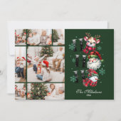 7 Foto Retro Gingham Santa & Friends Weihnachten (Vorderseite)