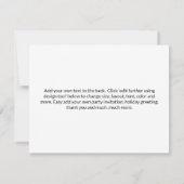 7-Foto-Sammelvorlage personalisierte Karte (Rückseite)