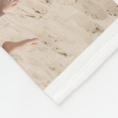 7-Foto-Sortierreihenfolge personalisiert Fleecedecke (Ecke)