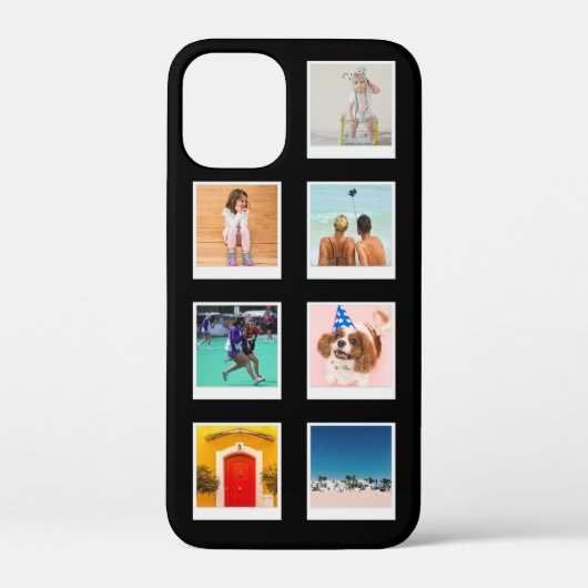 7 Foto Template Black iPhone 12 Mini Case-Mate iPhone Hülle (Rückseite)