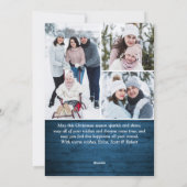 7 FOTO Weihnachten Rustikal Blauer Wald Gruß (Rückseite)