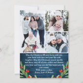 7 FOTO Weihnachten Rustikal Blauer Wald Gruß (Rückseite)