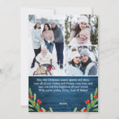 7 FOTO Weihnachten Rustikal Blauer Wald Gruß (Rückseite)