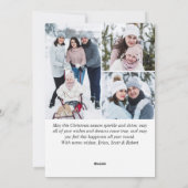 7 FOTO Weihnachten Rustikale Birch Bark Gruß (Rückseite)