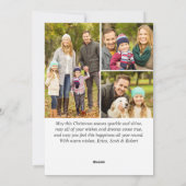 7 FOTO Weihnachten Rustikales Braun Holz Gruß (Rückseite)