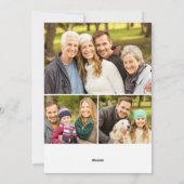 7 FOTO Weihnachten Rustikales Braun Holz Gruß (Rückseite)