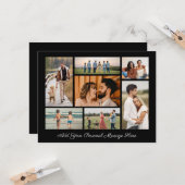 7 FotoCollage Ihre eigene Grußkarte hinzufügen Karte (Vorderseite/Rückseite Beispiel)