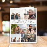 7 Fotos Collage Friends Familienname Geburtstag Karte<br><div class="desc">7 Fotos Collage Friends Familienname Geburtstagskarte</div>