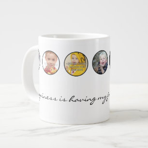 7 Fotos: Glück ist, meine ganze Familie um sich he Jumbo-Tasse