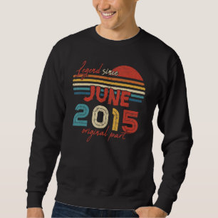 7 Geburtsdatum seit Juni 2015 Original Teil Sweatshirt