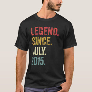 7. Geburtstag 7 Jahre alte Legende seit Juli 2015 T-Shirt