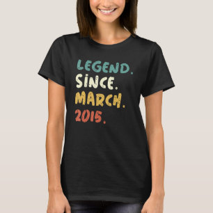 7. Geburtstag 7 Jahre alte Legende seit März 2015 T-Shirt