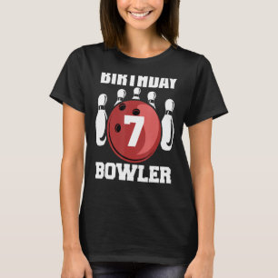 7. Geburtstag Bowler 7 Jahre alter Bowling Kinders T-Shirt