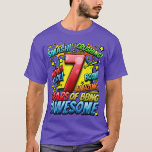 7. Geburtstag Comic-Stil Toll seit 2016 7 Jahre T-Shirt