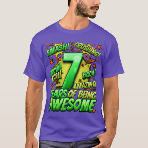 7. Geburtstag Comic-Stil Toll seit 2016 7 Jahre T-Shirt
