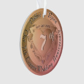 7. Geburtstag der Kupferhochzeit Ornament (Vorderseite)