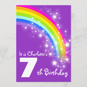 7. Geburtstag des Kinderlila Regenbogens laden ein Einladung