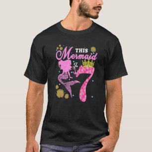 7. Geburtstag Diese Meerjungfrau ist 7 Jahre alt K T-Shirt