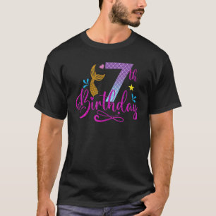 7. Geburtstag Diese Meerjungfrau ist 7 Mädchen 7 T-Shirt