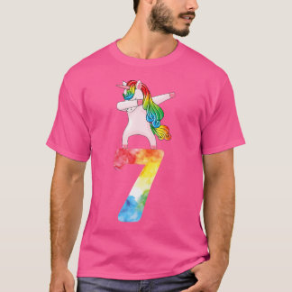 7. Geburtstag Einhorn Liebhaber Mädchen Lustig 7 J T-Shirt