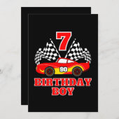 7. Geburtstag Einladung (Vorne/Hinten)