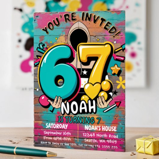7. Geburtstag Einladung