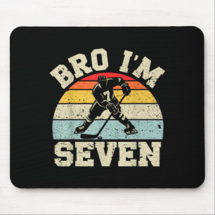 7. Geburtstag Eishockey Junge 7 Jahre alt Hockey Mousepad