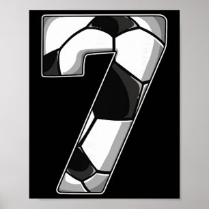 7. Geburtstag Fußball Poster