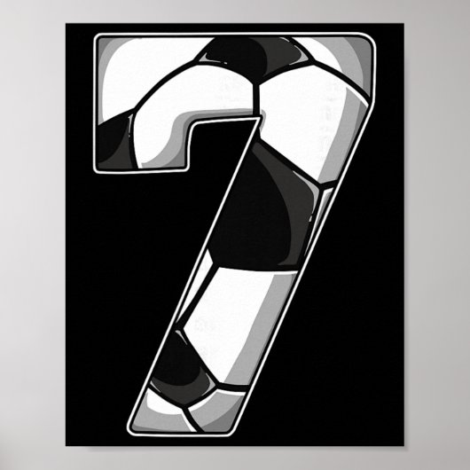 7. Geburtstag Fußball  Poster (Vorne)