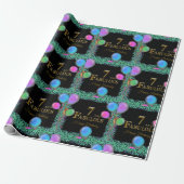 7. Geburtstag Geschenkpapier (Ungerollt)