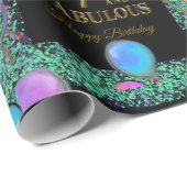 7. Geburtstag Geschenkpapier (Rolleneckpunkt)