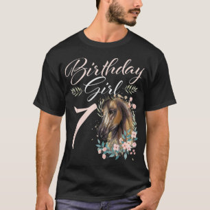 7. Geburtstag Girl Pferd Lover 7 Jahre alt Tag T-S T-Shirt
