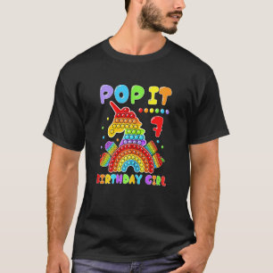 7. Geburtstag Girl Pop It Fidget Toy 7 Jahre alt B T-Shirt